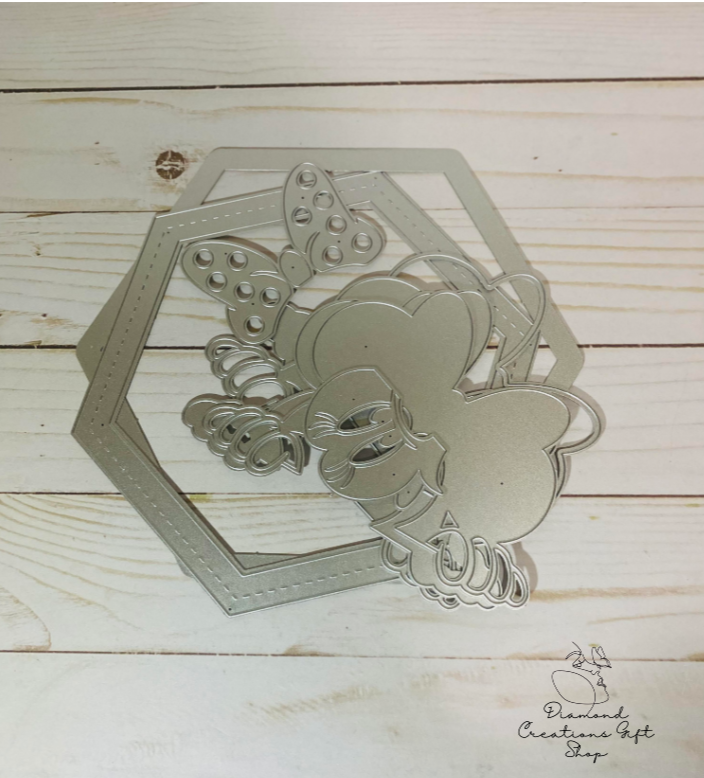 R1607 Girl Mouse Cake Topper Die *** Troquel De Cake Topper Minnie