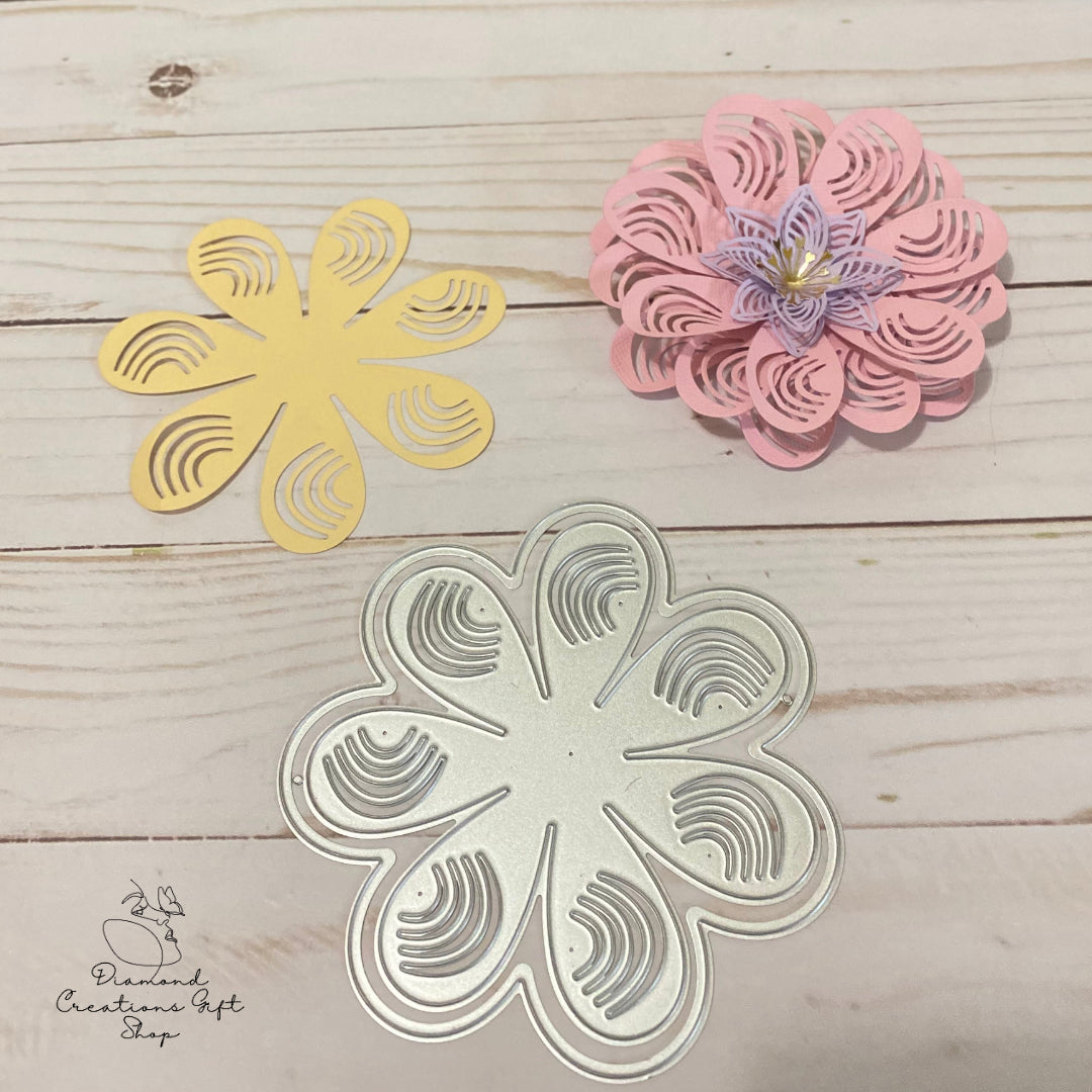C214 Jennifer Flower Petal *** Troquel Flor Jennifer