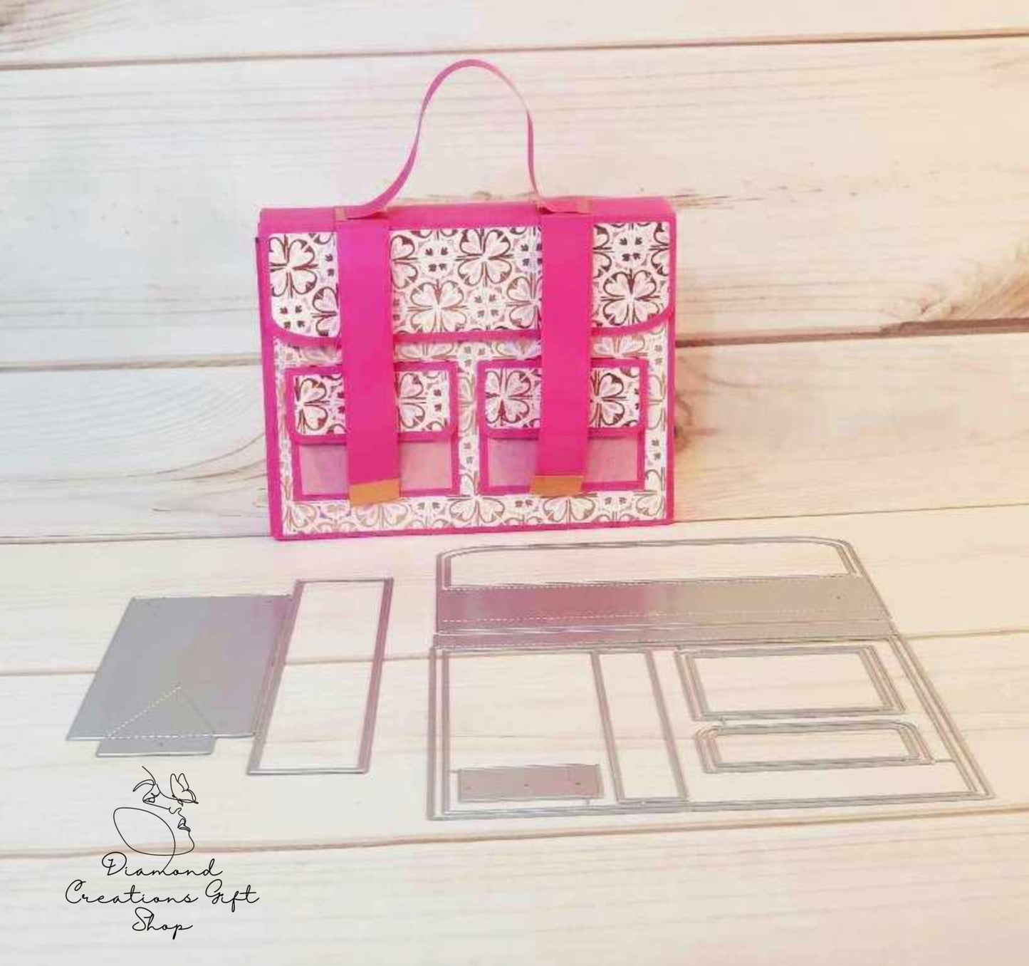 U1813 Bolso Satchel *** Troquel Caja de Bulto
