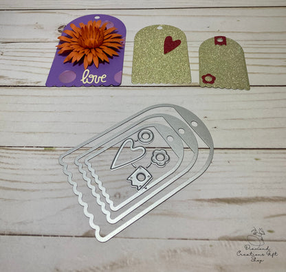 J808 Layered Round Tags *** Troquel de Etiquetas