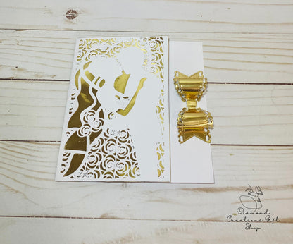 M 1115 Wedding Couple Die *** Troquel de Invitación de Boda
