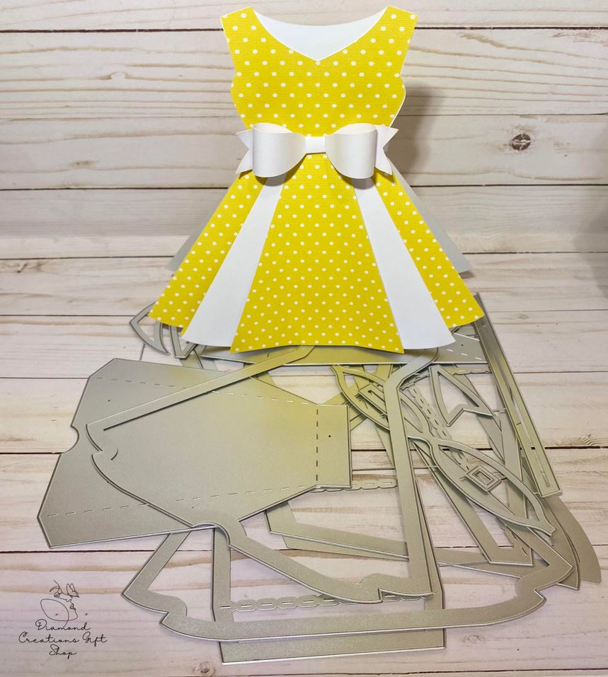 T1714 Dress Gift Box *** Troquel de Caja en Forma de Vestido