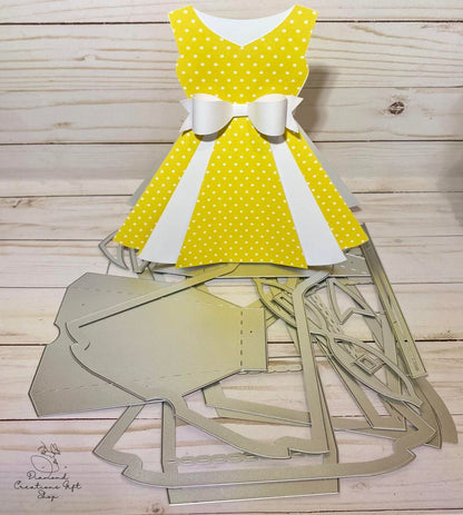 T1714 Dress Gift Box *** Troquel de Caja en Forma de Vestido