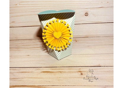 T1828 Half Slanted Heart Box *** Troquel de Caja Corazon