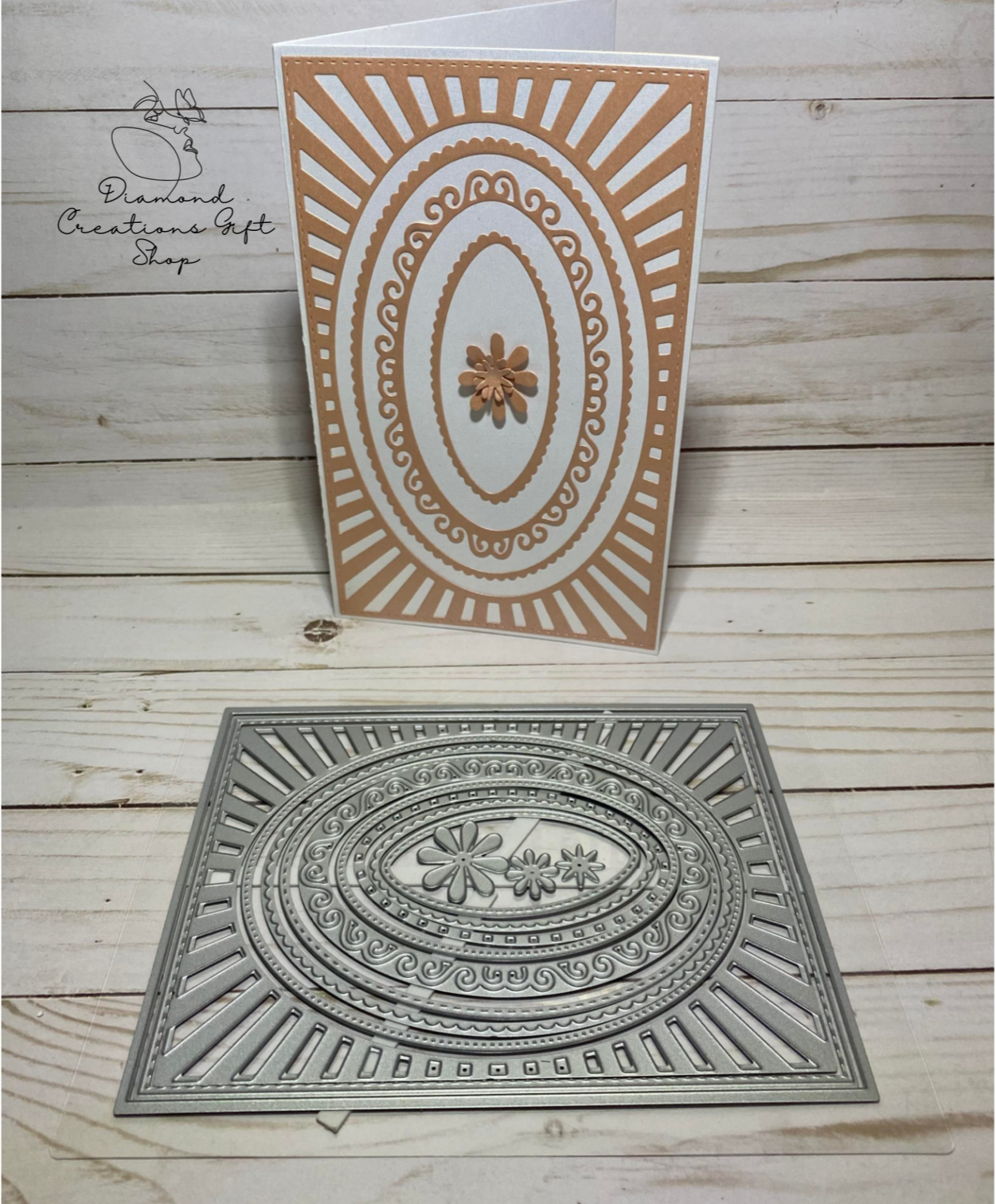 Troquel Invitación Oval H701 *** Troquel Invitación Diseño Ovalado