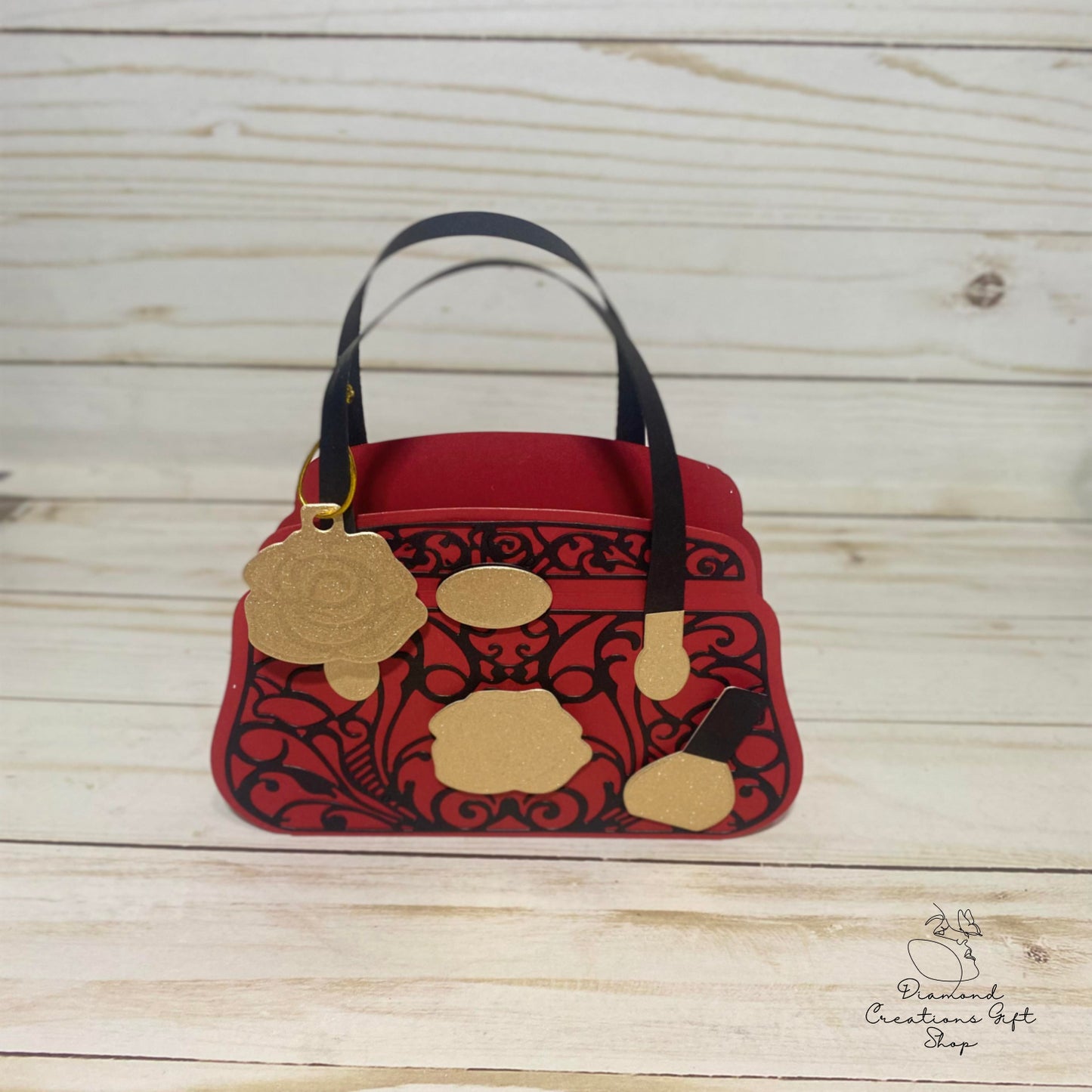 U1813 Elegante Monedero Rosa *** Troquel de Cartera con Rosas