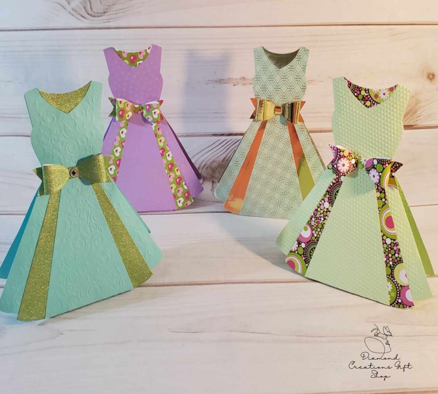 T1714 Dress Gift Box *** Troquel de Caja en Forma de Vestido