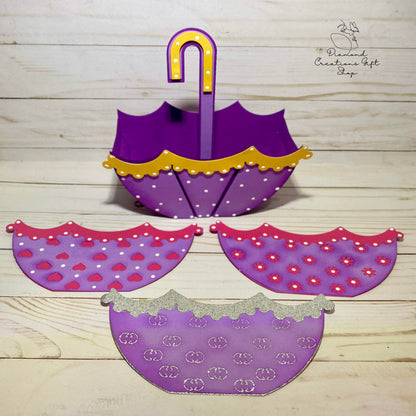 T1827 Umbrella Gift Bag *** Troquel Caja  Sombrilla