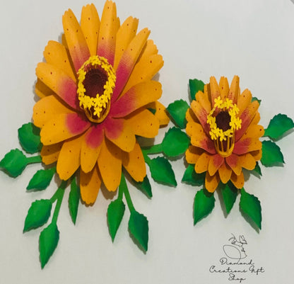 C206 Juego de Pétalos de Flor de Zinnia *** Juego de Troquel Flor Zinnia