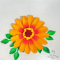 C206 Juego de Pétalos de Flor de Zinnia *** Juego de Troquel Flor Zinnia